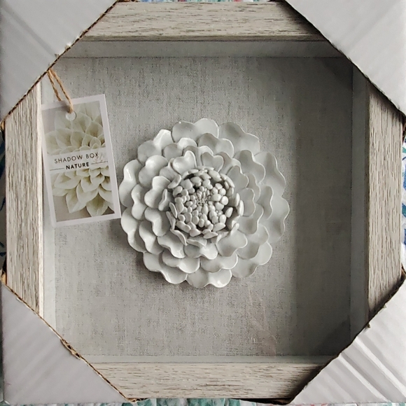 NIB FLORAL SHADOWBOX - Picture 1 of 2